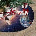 thumbnail image 3 of FMSHPON Dog Outer Space Xmas Christmas Tree Skirt Stand Mat for Holiday Party Decoration Indoor Outdoor 36 inches, 3 of 3