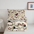 thumbnail image 5 of Manfei Green Billed Waterfowl Print Full Size Comforter Sets,Vintage Mallard Duck Bedding Comforter Set,Light Gray Reversible,3-Piece,1 Comforter and 2 Pillowcases, 5 of 7