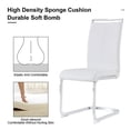 thumbnail image 4 of Sumdeal 5 Piece White Marble Dining Room Table Sets for 4, Modern Kitchen Table and Chairs Set for 4,White,Set of 4, 4 of 8