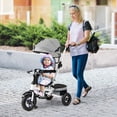 thumbnail image 2 of Gymax 5-in-1 Folding Trike for Toddlers 1-5 Years Old w/ Safety Harness Storage Gray, 2 of 10