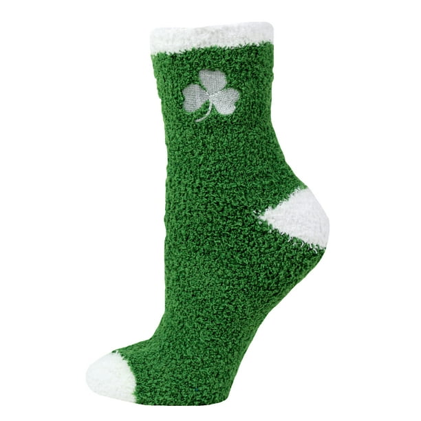 Irish Solid Fuzzy Socks