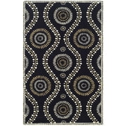 SAFAVIEH Martha Stewart Living Ogee Dot Spring Melt Wool Area Rug, Francesca, 5' x 8'