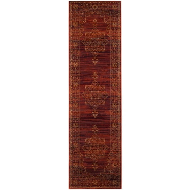 Safavieh Serenity 8' X 10' Power Loomed Rug in Ruby and Gold