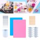 thumbnail image 5 of 24 Uds. Herramientas de fundición de resina epoxi, tazas medidoras de resina de silicona, Kit de herramientas, agitadores reutilizables, alfombrilla Gloria Tazas de mezcla de resina, 5 of 9