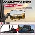 thumbnail image 2 of Espejos laterales UTV KEMIMOTO compatibles con Polaris Can-Am, 2 of 7