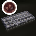 thumbnail image 4 of Molde de chocolate para decoración de postres, de plástico transparente, para hornear, dulces, galletas, 18 Vogacara HA003626-18, 4 of 7