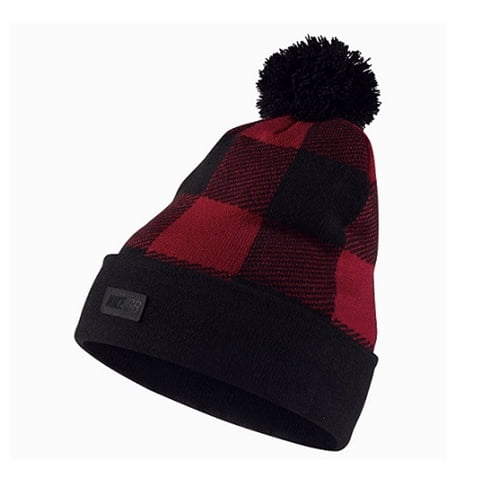 Nike SB Buffalo Plaid Pom Beanie Red 