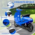 thumbnail image 4 of Accreate 24V Kids Motorcycle for Big Kids, 14MPH Max Speed, 350W Motor, High-Torque for 8-12 Y, Blue, 4 of 7