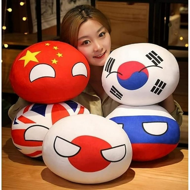 ぬいぐるみ Polandball plush dolls All USA Polandball Plush Countryball USSR USA FRANCE RUSSIA UK JAPAN