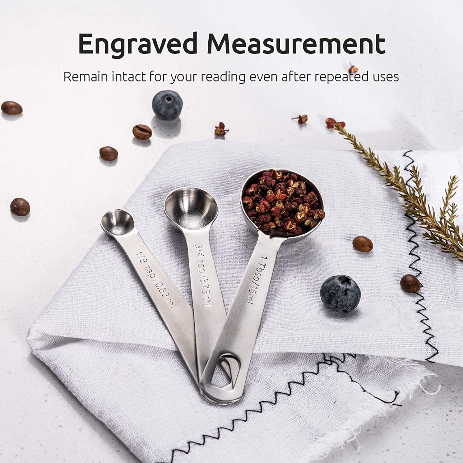 Stainless Steel Measuring Spoons – Smallwoods