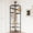 Stone Grey, variant on Corner Coat Rack with Shoe Bench Entryway and 12 Double Hooks, Corner Hall Tree - Corner Clothes Rack with Storage Corner Tree with Organizer Shoe Bench Shelf for Entryway, Hallway, Closet