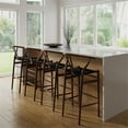 thumbnail image 7 of Pemberly Row Danish Design Bar Height Stool in Walnut and Black, 7 of 7
