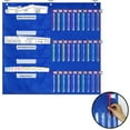 thumbnail image 4 of LAIQIEN Classroom Organization Pocket Chart Homework Pocket Chart Stationery Storage Chart for Preschool Kindergarten School, 4 of 7