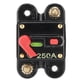 thumbnail image 1 of Inversor de fusible de disyuntor de 12 a 24 V CC con reinicio manual para sistema de audio de automóvil, barco, camión, 250 A, 1 of 5
