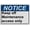 Warning Sign 4, variant on Keep Off Sign - Maintenance Access Only, Industrial Safety Warning Sign 8"x12" UV Resistant, Waterproof for Indoor Outdoor Workplace