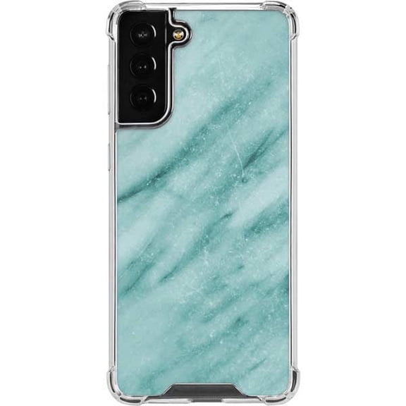 Skinit Marble Turquoise Marble Galaxy S22 Plus Clear Case