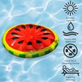 thumbnail image 5 of Swimline 65" Inflatable Watermelon Fruit Slice Swimming Pool 2-Person Lounger - Red/Green, 5 of 8