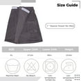 thumbnail image 5 of Men's Sauna Kilt with Pocket, Men's Sauna Towel with Practical Pocket, Wearable Bath Towel for Men, Adjustable Sauna Towel, Shower Towel with Elastic Waistband and Nylon Fastener Tapes, 5 of 6