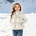 thumbnail image 3 of YUANxueke Girls Puffer Vest Bowknot Trim Lightweight Sleeveless Hooded Jackets Fashion Cute Vests Quilted Coat,Wine,18 Months, 3 of 8