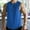 Blue, variant on Aloohaidyvio Men's Stretch Cool Dry Muscle Tank Tops Athletic Crewneck Sleeveless Workout Shirts Blue L