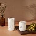 thumbnail image 3 of Thyme & Table 12 fl oz White Tortoise Drinking Glass, Set of 4, 3 of 4