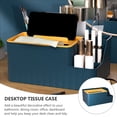 thumbnail image 3 of unbranded Caja Plástica Para Pañuelos Con Compartimentos Múltiples Y Soporte Para Teléfono En El Hogar, 3 of 7