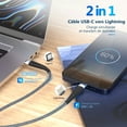thumbnail image 5 of Aione USB C Nylon Braided Cable 2Pack 3ft, 3A Fast Charging Cord Compatible with iPhone 14/13/12/11/iPad, 5 of 9