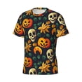 thumbnail image 3 of Rocae Halloween Skull for Men's Moisture-Wicking Crew Tee - T-Shirt for Sports, Outdoor Activities, and Casual WearXX-Large, 3 of 9