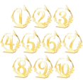 thumbnail image 2 of Table Number Stands 10Pcs Golden Wedding Centerpiece Perfect For Restaurant Cafe And Special Events Design, 2 of 2
