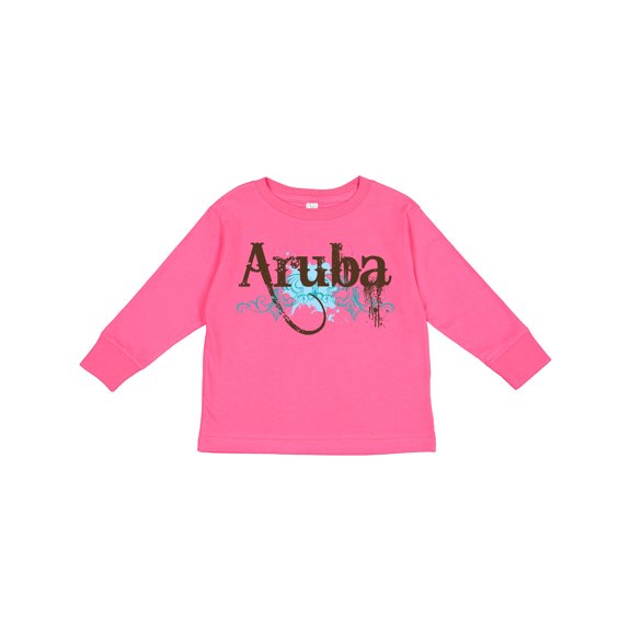 Inktastic Aruba Boys or Girls Long Sleeve Toddler T-Shirt
