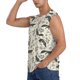 thumbnail image 2 of Fotbe Vintage Moon Fox Men's Camiseta sin Mangas Estampada para Hombres, Playera Casual para Gimnasio, Entrenamiento, Playa-Medium, 2 of 6