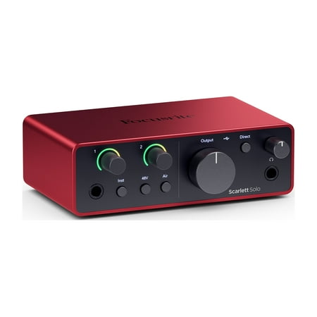 Focusrite - Scarlett Solo Studio 4th Generation Audio Interface - Red