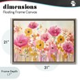 thumbnail image 4 of Stupell Industries Transitional Blooming Whimsy Pink & Yellow Brown Floating Frame Canvas Art, 31 x 21, by Andrea Haase, 4 of 8