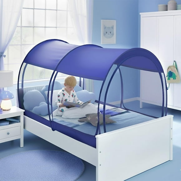 Mosquitera para Cama con Dosel Alvantor Dream Talla Twin Azul