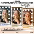 thumbnail image 6 of Fenchilin 23''x18'' Vanity Mirror with Lights Tabletop Wall Mount Tabletop Metal White, 6 of 10
