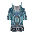 thumbnail image 4 of Mefallenssiah Robes d'Été pour Femmes Robe de Plage Cover Ups Boho Imprimé Floral Mini Robe Robes d'Été, 4 of 9
