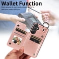 thumbnail image 5 of TECH CIRCLE For Galaxy A34 5G Wallet Case with Card Holder, PU Leather Kickstand Finger Grip Ring Shockproof Women Men Magnetic Protective Wallet Cover for Samsung Galaxy A34 5G 6.2" 2023,Rosegold, 5 of 9