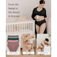 thumbnail image 3 of Kindred Bravely High Waist Maternity Underwear for Women and Postpartum Underwear 5 Pack (Small, Assorted Jewel Tones), 3 of 6