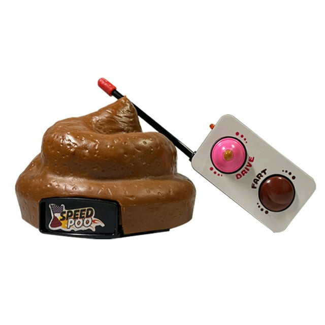 Remote Poop Car Toys, Farting Action Spinning Remote Control Poop Car Toy for Children for Home