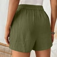 thumbnail image 4 of BVOFAR Shorts for Women Casual Comfy Elastic Waist Shorts Summer Solid Color Shorts with Pockets 2025, 4 of 7