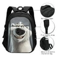 thumbnail image 3 of Honeii Smiling Polar Bear for Travel Laptop Backpack, Business Laptops Backpack with USB Charging Port, College High School Computer Bag for Men Women, 3 of 7