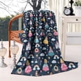 thumbnail image 2 of Dark Blue Princess Castle Pattern Blanket,Comfortable Soft Lamb Wool Throw Blanket,All Season,Warm Lightweight Blankets for Sofa Bed Couch Living Room Chair,40"x50", 2 of 4