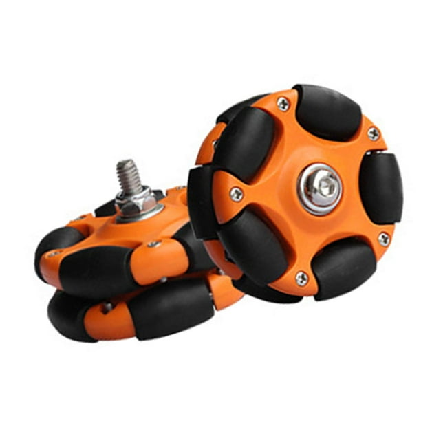 Ruedas fáciles de 58mm para bicicleta plegable, suministros de ruedas omnidireccionales, ruedas traseras de rodillos para bicicleta eléctrica plegable Naranja