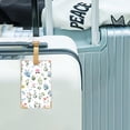 thumbnail image 6 of Passport Holder Luggage Tag Pink Floral Passport Cover Colorful Wildflowers Print Leather Wallet Book Case Organizer Cards Protector, 6 of 9