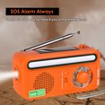 thumbnail image 2 of Equipo de radio Irfora Radio de emergencia solar con manivela manual para acampar al aire libre, portátil, recargable por USB, FM/AM/SW, alarma SOS, Radio con linterna y luz de lectura Irfora Equipo de radio, 2 of 2