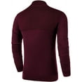 thumbnail image 3 of Iceglad Mens Slim Fit Zip Up Mock Neck Polo Sweater Casual Long Sleeve Sweater and Pullover Sweaters with Ribbing Edge, 3 of 7