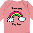 thumbnail image 4 of Inktastic I Love My Pap Pap Boys or Girls Long Sleeve Baby Bodysuit, 4 of 5