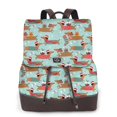 thumbnail image 1 of Fotbe Dachshund Christmas Play Mochila Bolso con Estampado para Mujer, Mochila Antirrobo de Nylon Impermeable, Bolsa Ligera de Hombro, 1 of 4