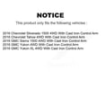 thumbnail image 2 of Transit Auto Front Lower Control Arm Upper Ball Joint Outer Inner Tie Rod Link Kit (12Pc) for Car 2016 GMC Chevrolet Sierra 1500 Silverado Tahoe Yukon Suburban XL with Cast Iron K7T-110173, 2 of 2