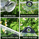 thumbnail image 5 of Lona transparente de PVC a prueba de lluvia para jardín, pérgola, ventanas, lona transparente, cortina protectora contra la lluvia, balcón, 5 of 5